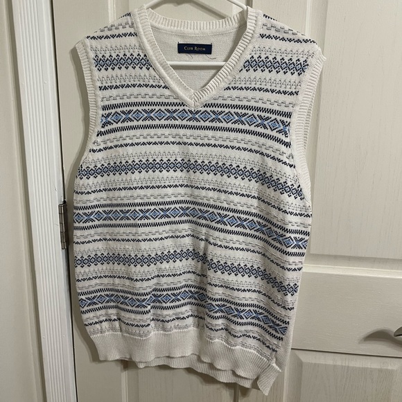 Mens Argyle Sweater‎ Vest Club Room Vest Size Large - Picture 1 of 3